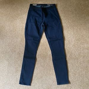 GAP pull on jeans 28 regular dark stretchy pants resolution leggings
